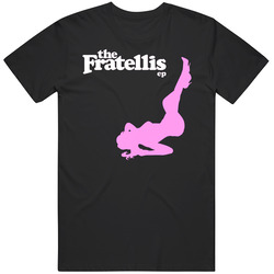 B The Fratellis Ep Dujd846430 Retro Graphic Unisex Cotton Black T Shirt