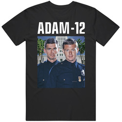 A Adam-12 Tv Series 1 170943608 Retro Graphic Unisex Cotton Black T Shirt