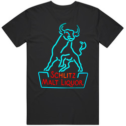 New Schlitz Malt Liquor Retro Graphic Unisex Cotton Black T Shirt