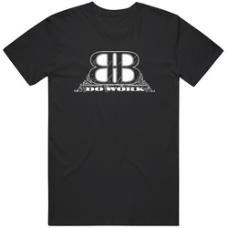 Do Work Retro Graphic Unisex Cotton Black T Shirt