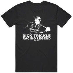 Dick Trickle Racing Legend Memorial Tribute Black Retro Graphic Unisex Cotton Black T Shirt
