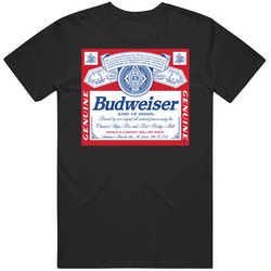 Budweiser 7 Retro Graphic Unisex Cotton Black T Shirt