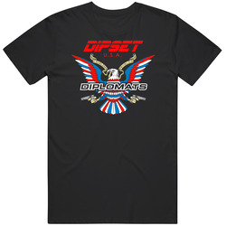Dipset Retro Graphic Unisex Cotton Black T Shirt
