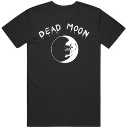B Ded Moon Logo 2 Retro Graphic Unisex Cotton Black T Shirt