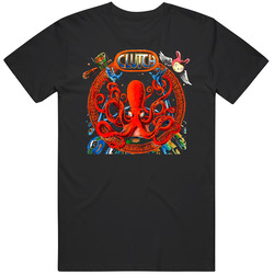 B Clutch Band 4 Retro Graphic Unisex Cotton Black T Shirt