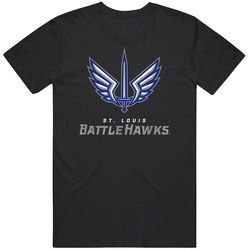 Vintage St Louis Football Season 2020 Battlehawks Retro Graphic Unisex Cotton Black T Shirt