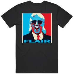 Rick Flair Pro Wrestler Hope Retro Graphic Unisex Cotton Black T Shirt