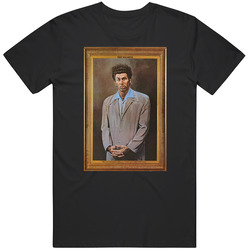 The Kramer Painting Funny Seinfeld Tv Show Fan Retro Graphic Unisex Cotton Black T Shirt