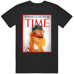 Gritty Mascot Philadelphia Retro Graphic Unisex Cotton Black T Shirt