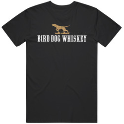 Bird Dog Whiskey Logo Alcohol Drinking Gift Cool Distressed Look Retro Graphic Unisex Cotton Black T Shirt