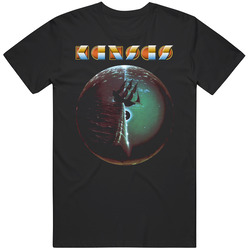 Kansas Band Album 2 Retro Graphic Unisex Cotton Black T Shirt