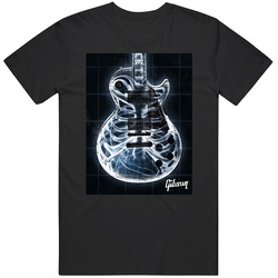 Gibson 15 Retro Graphic Unisex Cotton Black T Shirt