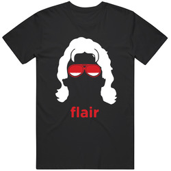 Ric Flair Silhouette White Retro Graphic Unisex Cotton Black T Shirt