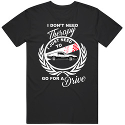 1987 Chevrolet Camaro Iroc-z 5 7l V8 Dont Need Therapy Just Need To Drive Car Lovers Retro Graphic Unisex Cotton Black T Shirt