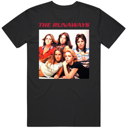 The Runaways 1 270815 A Retro Graphic Unisex Cotton Black T Shirt