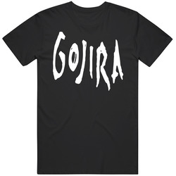 Gojira Band Logo 1 190116 A Retro Graphic Unisex Cotton Black T Shirt