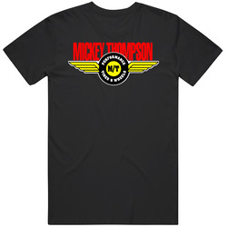 Mickey Thompson Race Tires High Performance Drag Radials  Accessories Logo Black .png Retro Graphic Unisex Cotton Black T Shirt