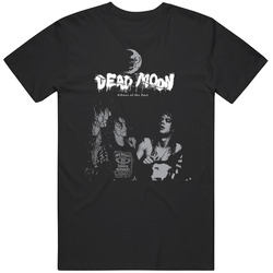 Dead Moon Punk Rock Band44314 B Retro Graphic Unisex Cotton Black T Shirt
