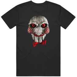 Jigsaw Saw Retro Graphic Unisex Cotton Black T Shirt