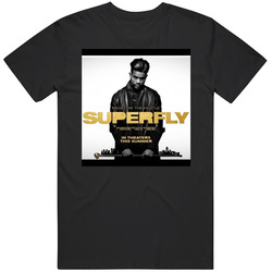 Superfly Crime/ Action 2018 Movie Retro Graphic Unisex Cotton Black T Shirt