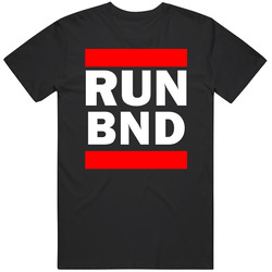 Run Bnd Iran      Funny Graphic Patriotic Parody Black Retro Graphic Unisex Cotton Black T Shirt