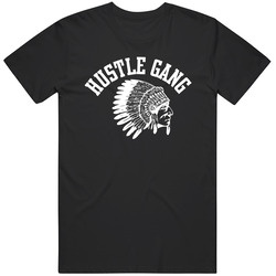 Indian Head 1 Retro Graphic Unisex Cotton Black T Shirt