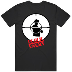 Public Enemy Classic Rap Hip Hop Retro Graphic Unisex Cotton Black T Shirt