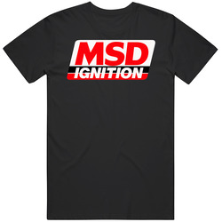Msd Ignition Logo High Performance Automotive Muscle Racing Car Retro Graphic Unisex Cotton Black T Shirt