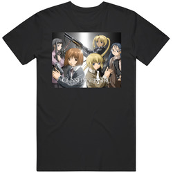 Gunslinger Girl Anime Tv Show  Cool Fan Retro Graphic Unisex Cotton Black T Shirt