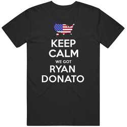 Keep Calm We Got Ryan Donato Ice Hockey Usa 2018 Winter Olympic Team Retro Graphic Unisex Cotton Black T Shirt