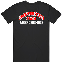Abercrombie North Dakota Imported From Cool Funny City Retro Graphic Unisex Cotton Black T Shirt