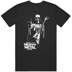 Heavy Metal T-shirt Darth Vader Tee Star Wars Funny Retro Graphic Unisex Cotton Black T Shirt