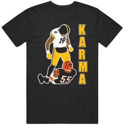 Juju Karma Shirt / Classic - Black Retro Graphic Unisex Cotton Black T Shirt