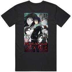 Noragami Anime Tv Show  Cool Fan Retro Graphic Unisex Cotton Black T Shirt