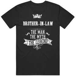 Brother-in-law Mmm Retro Graphic Unisex Cotton Black T Shirt