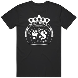 Bread Winners Association 2 Retro Graphic Unisex Cotton Black T Shirt