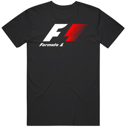 Formula 1 Logo Retro Graphic Unisex Cotton Black T Shirt