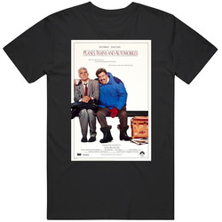 Planes' Trains And Automobiles Cool 80's Comedy Vintage Classic Movie  Fan Retro Graphic Unisex Cotton Black T Shirt