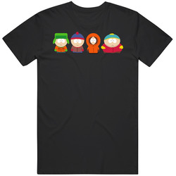 South Park 1 Retro Graphic Unisex Cotton Black T Shirt