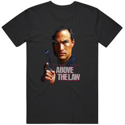 Above The Law, Retro Graphic Unisex Cotton Black T Shirt