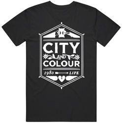 City And Colour 1980 Life Retro Graphic Unisex Cotton Black T Shirt