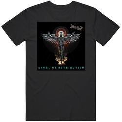 Judas Priest - Angel Of The Retribution Retro Graphic Unisex Cotton Black T Shirt
