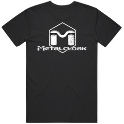Metalcloak Automobile Car Truck Motorcycle Auto Parts Cool Distressed Style Brand Logo Emblem White Font Retro Graphic Unisex Cotton Black T Shirt