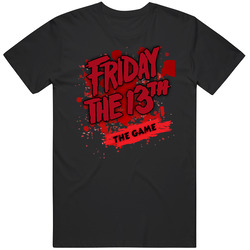 Friday The 13th - The Game T Shirt Gamer Horror Video Game Movie Top Retro Graphic Unisex Cotton Black T Shirt