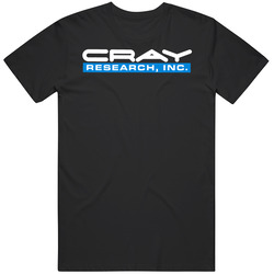 Cray Research Inc 1 Retro Graphic Unisex Cotton Black T Shirt