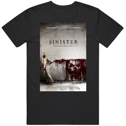 Sinister Cool Horror Cult Classic Movie  Fan Retro Graphic Unisex Cotton Black T Shirt