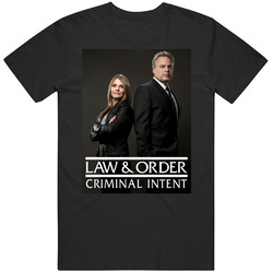 Law & Order - Criminal Intent 1 Retro Graphic Unisex Cotton Black T Shirt