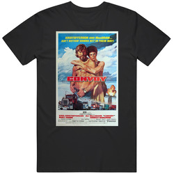 ConvoyÂ cool 70's Vintage Classic Action Movie  Fan Retro Graphic Unisex Cotton Black T Shirt