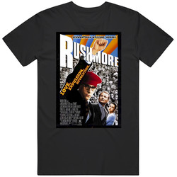 Rushmore Cool 90's Comedy Vintage Classic Movie  Fan Retro Graphic Unisex Cotton Black T Shirt