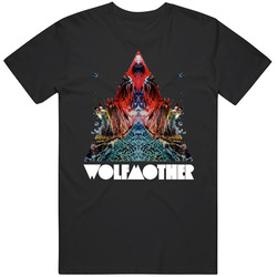 Wolfmother 3 Retro Graphic Unisex Cotton Black T Shirt